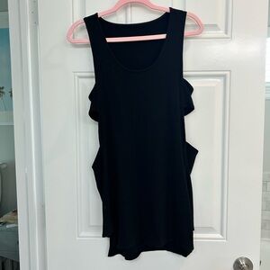 Black Sleeveless Side-Cutout dress